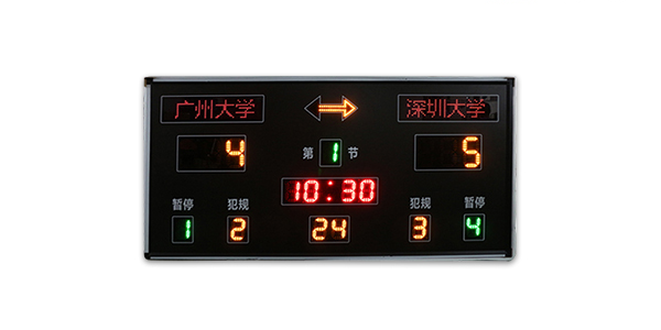 籃球比賽計時器局數(shù)比分怎么展示？